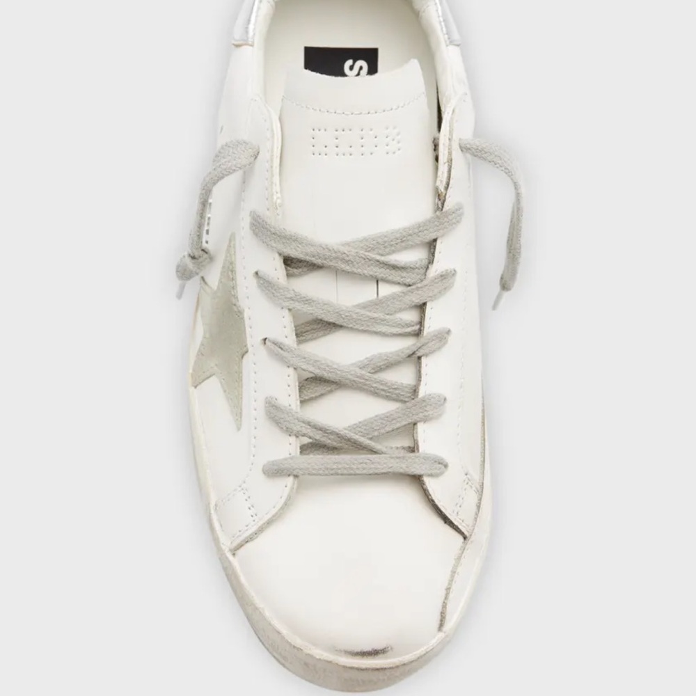 Golden Goose Super-star Mixed Leather Sneakers 45/12 - Picture 4 of 15